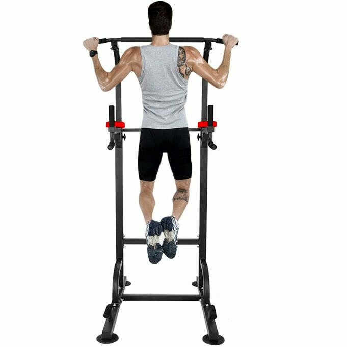 GARTIO Multi Function Barbell Halteres Rack Squat Stand Dip Station Review